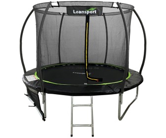 Trambulina cu plasa de protectie Lean Sport Max 244cm (Black/Green)