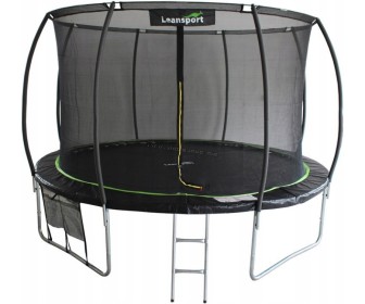 Trambulina cu plasa de protectie Lean Sport Max 305cm (Black/Green)