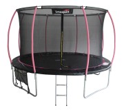 Батут с защитной сеткой Lean Sport Max 305cm (Black/Pink)