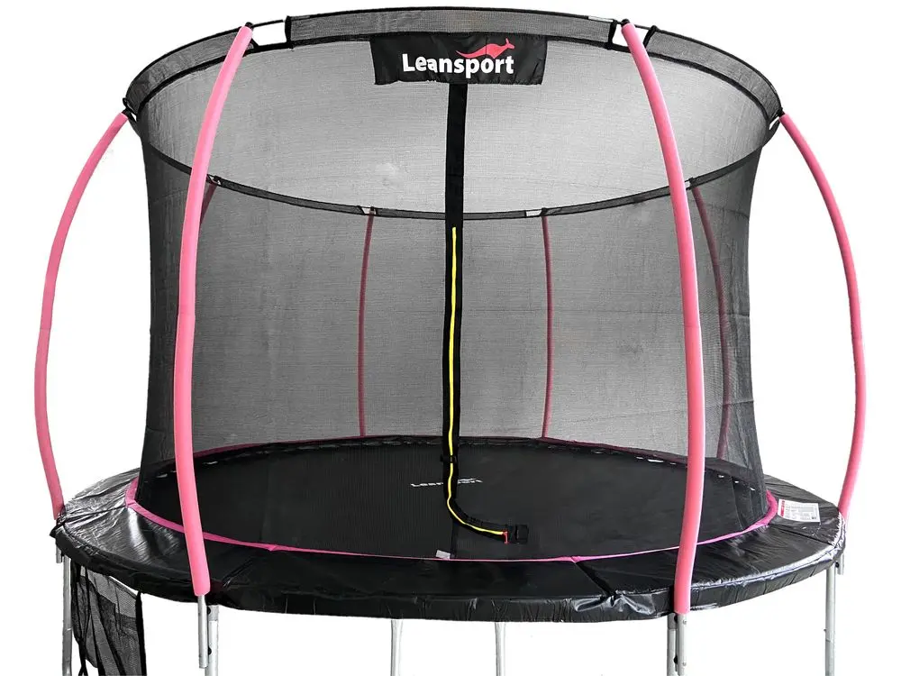 Батут с защитной сеткой Lean Sport Max 305cm (Black/Pink)