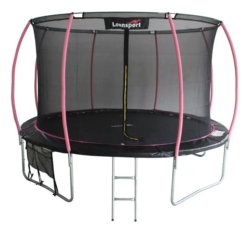 Батут с защитной сеткой Lean Sport Max 305cm (Black/Pink)