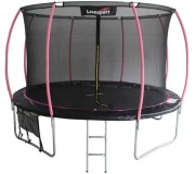 Батут с защитной сеткой Lean Sport Max 366cm (Black/Pink)