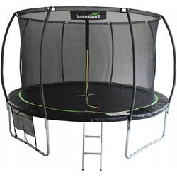 Trambulina cu plasa de protectie Lean Sport Max 426cm (Black/Green)