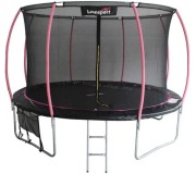 Батут с защитной сеткой Lean Sport Max 426cm (Black/Pink)