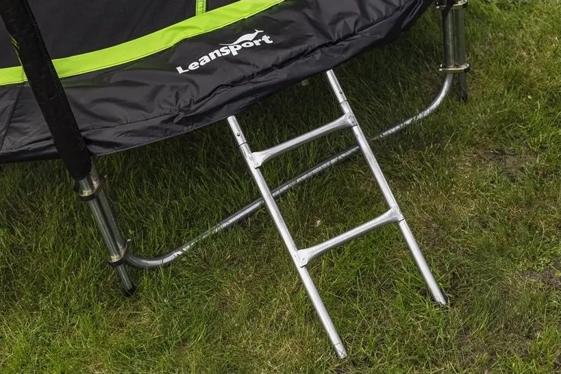 Trambulina cu plasa de protectie Lean Sport Pro 305cm (Black/Green)