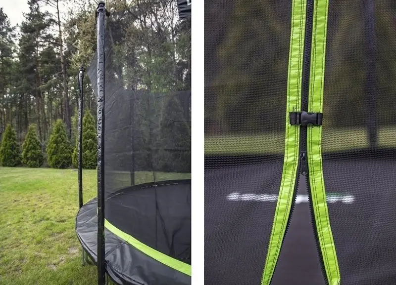 Trambulina cu plasa de protectie Lean Sport Pro 305cm (Black/Green)