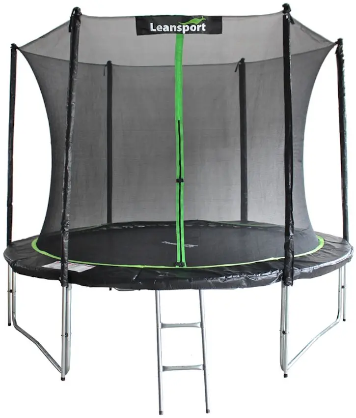 Trambulina cu plasa de protectie Lean Sport Pro 305cm (Black/Green)