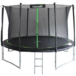 Trambulina cu plasa de protectie Lean Sport Pro 366cm (Black/Green)