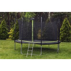 Trambulina cu plasa de protectie Lean Sport Pro 426cm (Black/Green) Thumb