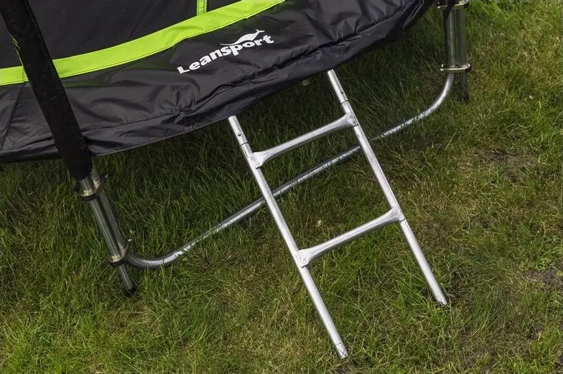 Trambulina cu plasa de protectie Lean Sport Pro 487cm (Black/Green)