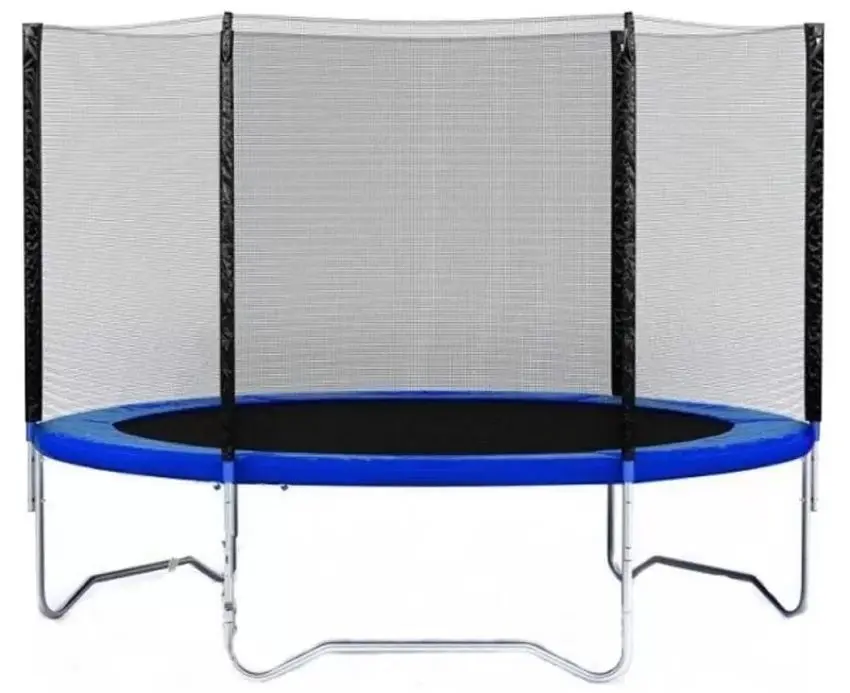 Trambulina cu plasa de protectie LeanToys YH-D001 (Blue/Black)