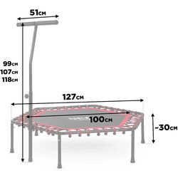 Fitness trambulina Neo Sport 127 cm (Red) Thumb