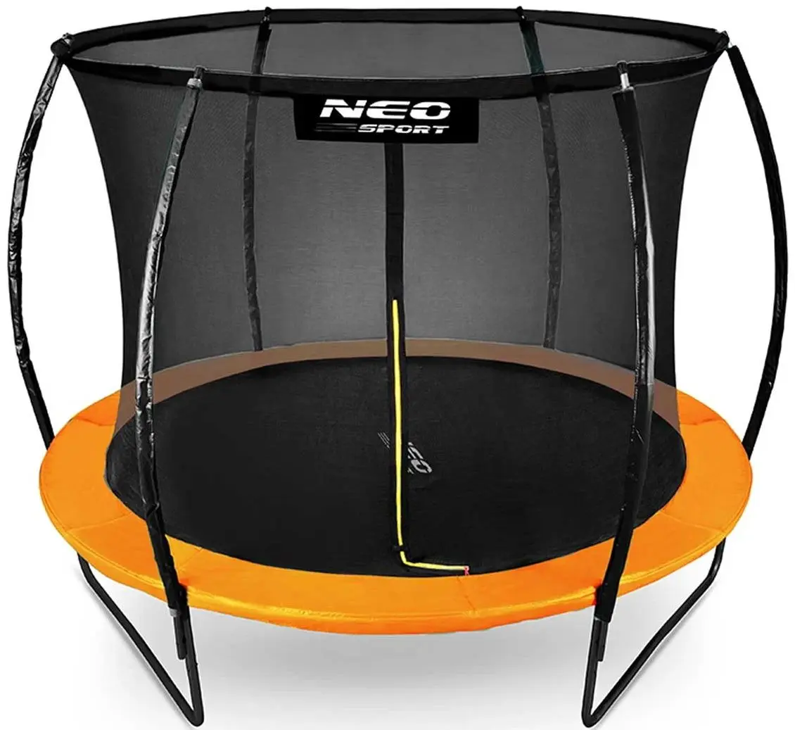 Trambulina cu plasa de protectie Neo Sport 10FT 312 cm (Black/Orange)