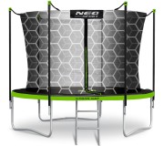 Батут с защитной сеткой Neo Sport 10FT 312 cm (Green/Black)