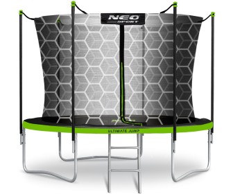 Trambulina cu plasa de protectie Neo Sport 10FT 312 cm (Green/Black)