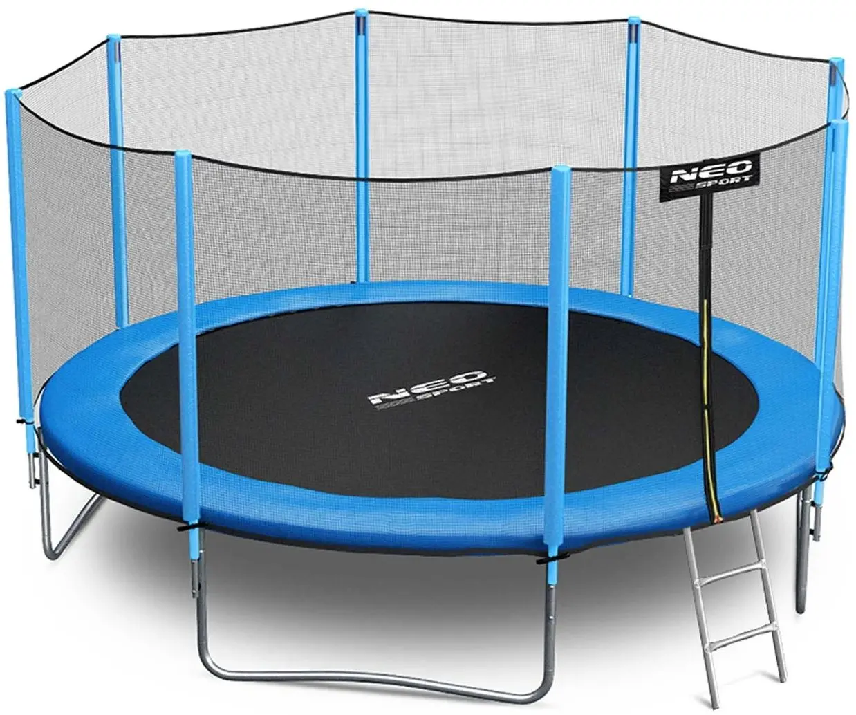 Trambulina cu plasa de protectie Neo Sport 12FT 374 cm (Blue/Black)