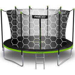 Trambulina cu plasa de protectie Neo Sport 12FT 374 cm (Green/Black)