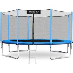 Trambulina cu plasa de protectie Neo Sport 13FT 404 cm (Blue/Black)
