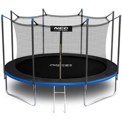 Trambulina cu plasa de protectie Neo Sport 13FT 404 cm (Blue/Black)