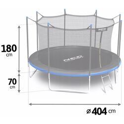 Trambulina cu plasa de protectie Neo Sport 13FT 404 cm (Blue/Black) Thumb
