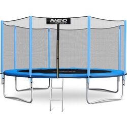 Trambulina cu plasa de protectie Neo Sport 14FT 435 cm (Blue/Black)