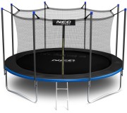 Батут с защитной сеткой Neo Sport 14FT 435 cm (Blue/Black)