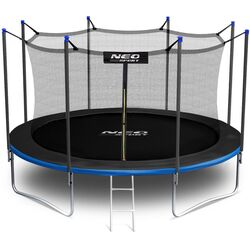 Trambulina cu plasa de protectie Neo Sport 14FT 435 cm (Blue/Black)