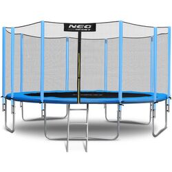 Trambulina cu plasa de protectie Neo Sport 15FT 465 cm (Blue/Black)