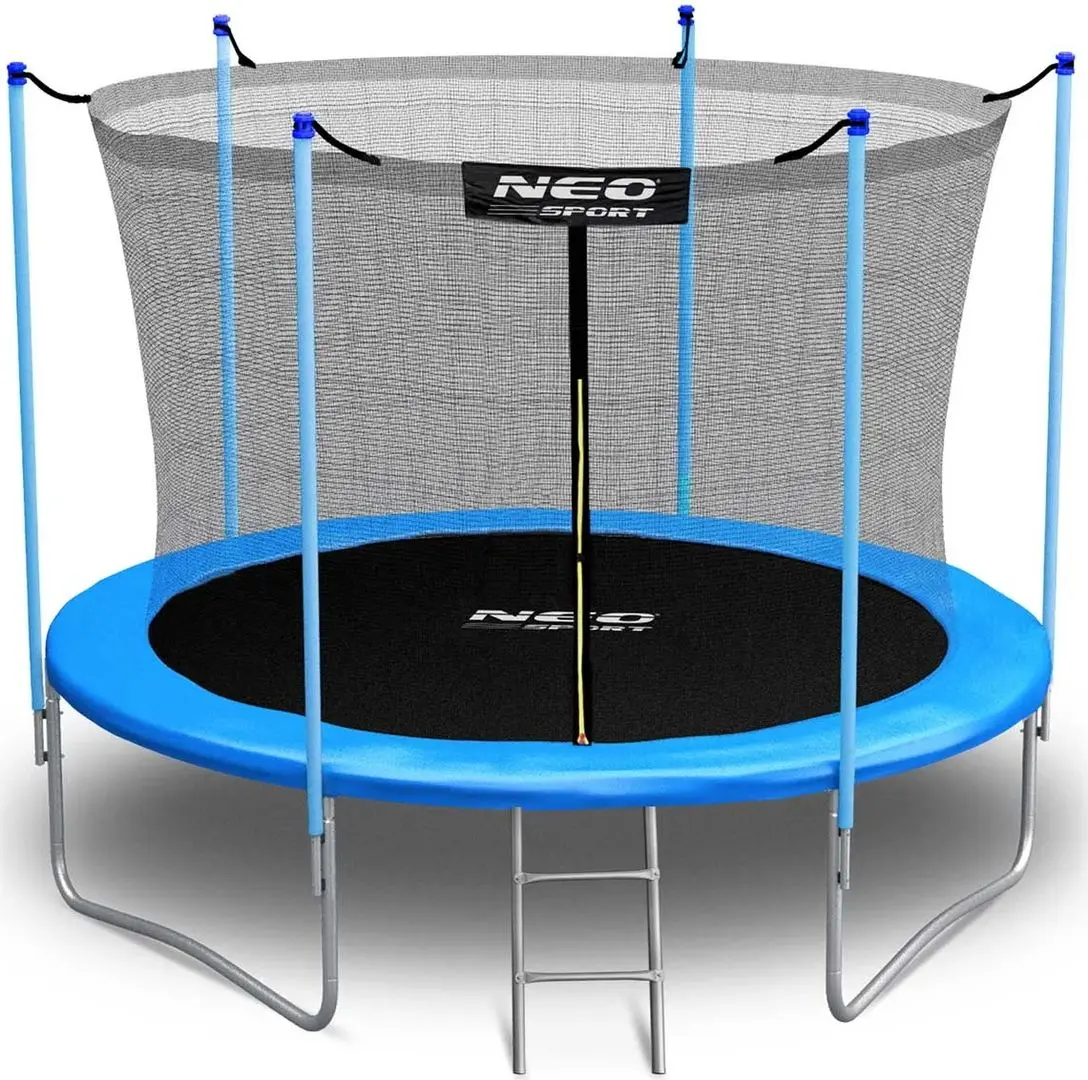 Trambulina cu plasa de protectie Neo Sport 252 cm (Blue/Black)