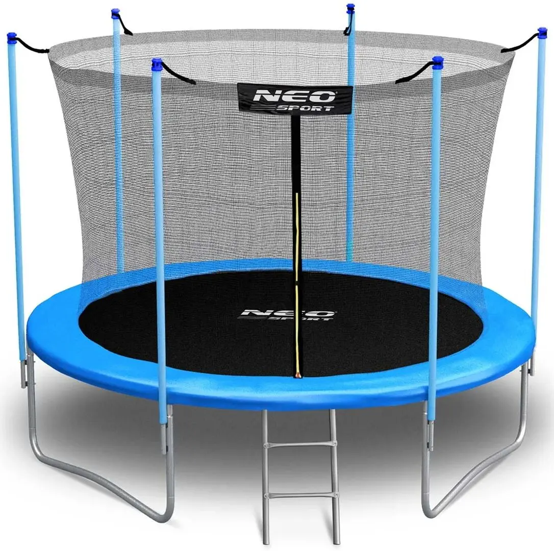 Trambulina cu plasa de protectie Neo Sport 312 cm (Blue/Black)
