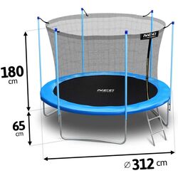 Trambulina cu plasa de protectie Neo Sport 312 cm (Blue/Black) Thumb