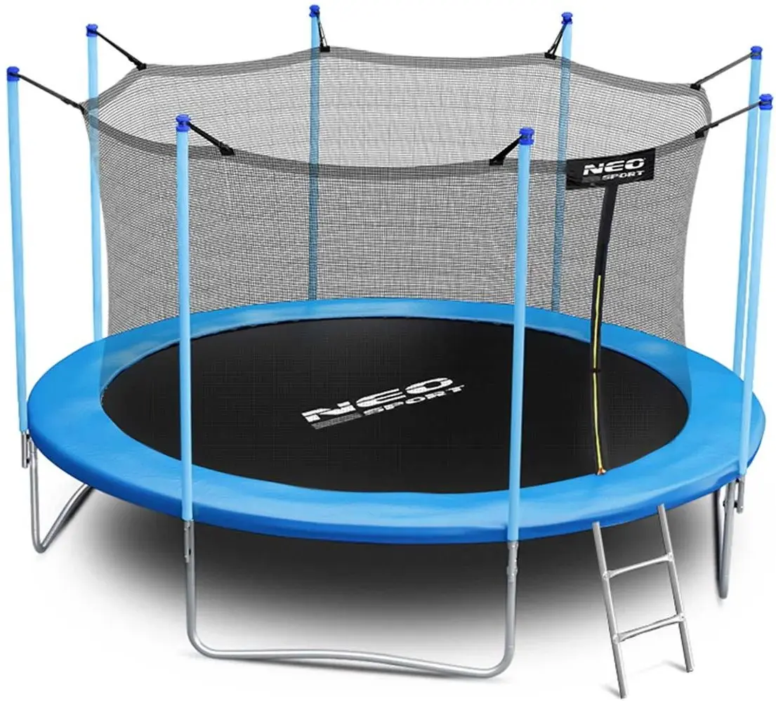 Батут с защитной сеткой Neo Sport 374 cm (Blue/Black)