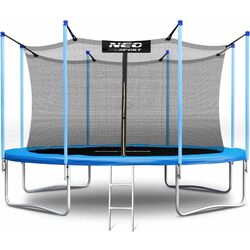 Trambulina cu plasa de protectie Neo Sport 374 cm (Blue/Black)