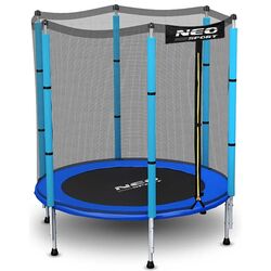 Trambulina cu plasa de protectie Neo Sport 4.5FT 140 cm (Blue/Black)