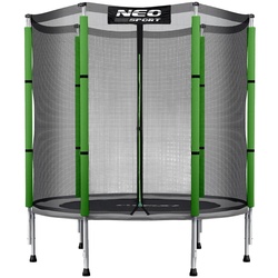 Trambulina cu plasa de protectie Neo Sport 4.5FT 140cm (Black/Green)