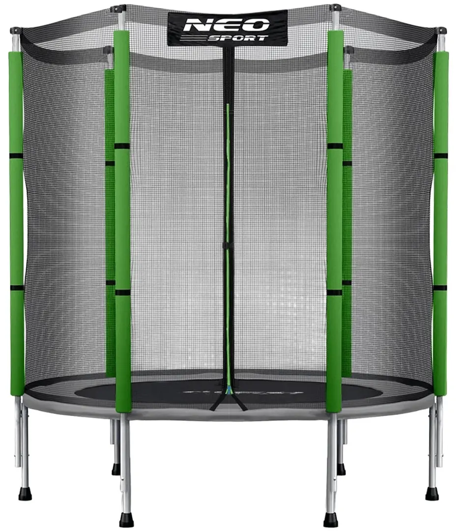 Trambulina cu plasa de protectie Neo Sport 4.5FT 140cm (Black/Green)