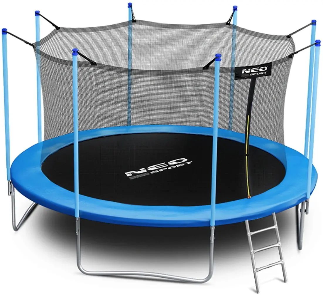 Trambulina cu plasa de protectie Neo Sport 465 cm (Blue/Black)