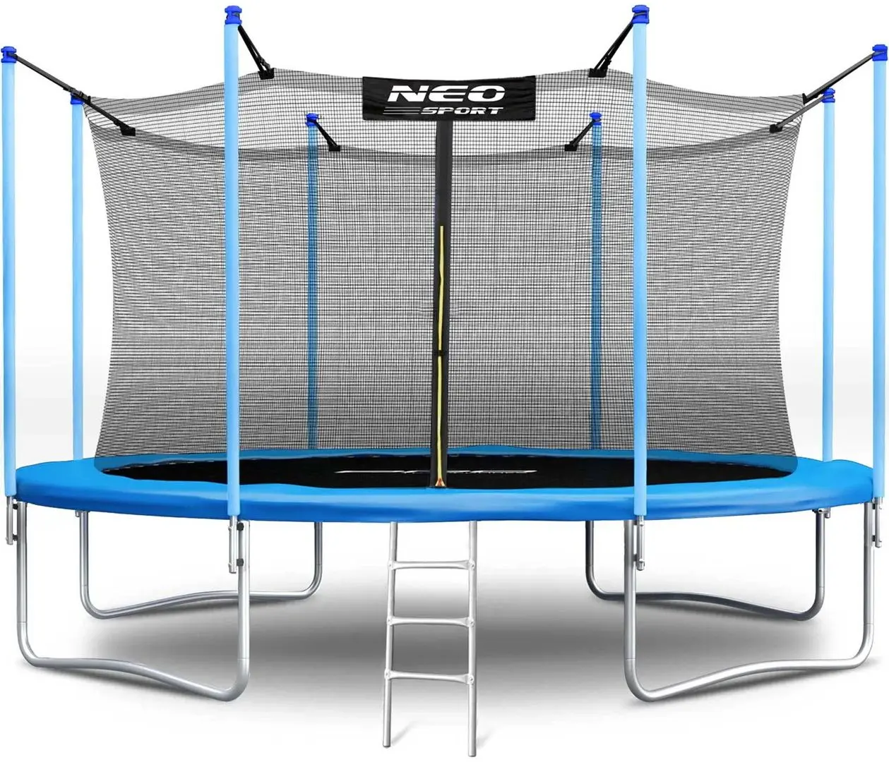 Trambulina cu plasa de protectie Neo Sport 465 cm (Blue/Black)