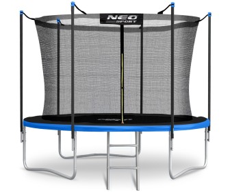 Trambulina cu plasa de protectie Neo Sport 8FT 252 cm (Blue/Black)