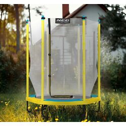 Trambulina cu plasa de protectie Neo-Sport NS-04W240F 140cm (Yellow/Blue) Thumb