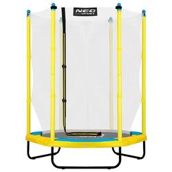 Trambulina cu plasa de protectie Neo-Sport NS-04W240F 140cm (Yellow/Blue)