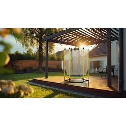 Trambulina cu plasa de protectie Neo-Sport NS-04W240F 140cm (Yellow/Blue) Thumb