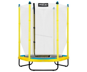 Trambulina cu plasa de protectie Neo-Sport NS-04W240F 140cm (Yellow/Blue)