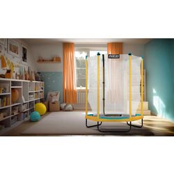 Trambulina cu plasa de protectie Neo-Sport NS-04W240F 140cm (Yellow/Blue) Thumb