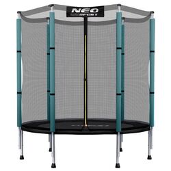 Trambulina cu plasa de protectie Neo-Sport NS-04Z230F 140cm (Black/Blue)