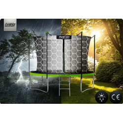 Trambulina cu plasa de protectie Neo Sport NS-06W231 (Green/Black) Thumb