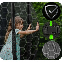 Trambulina cu plasa de protectie Neo Sport NS-06W231 (Green/Black) Thumb