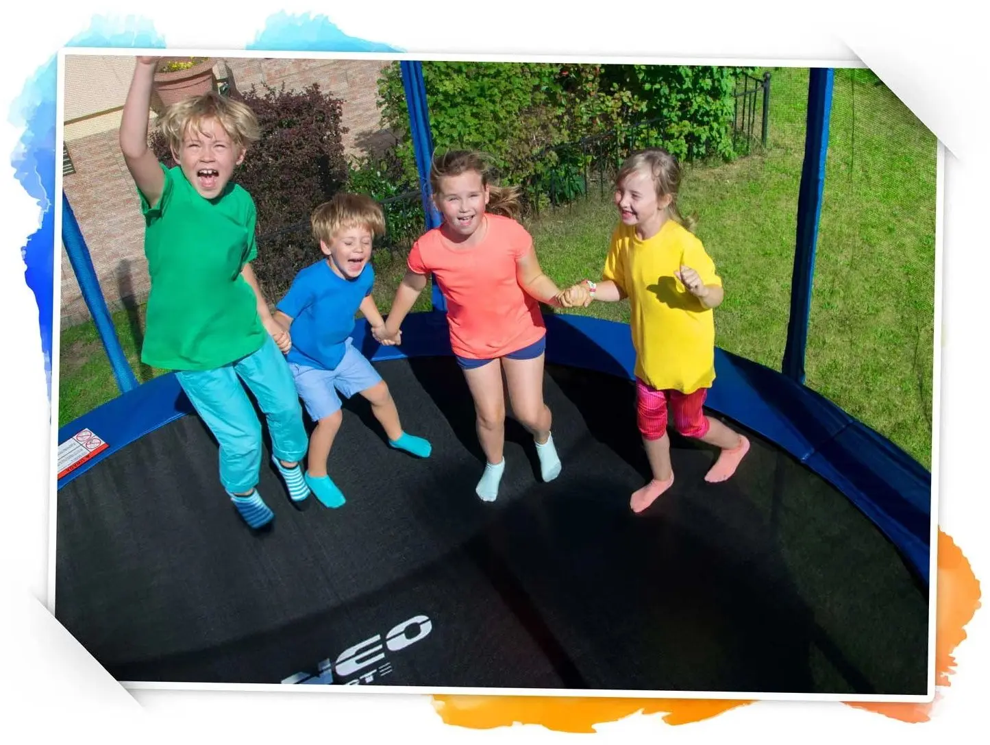 Батут с защитной сеткой Neo Sport NS-06Z181 183cm (Blue)