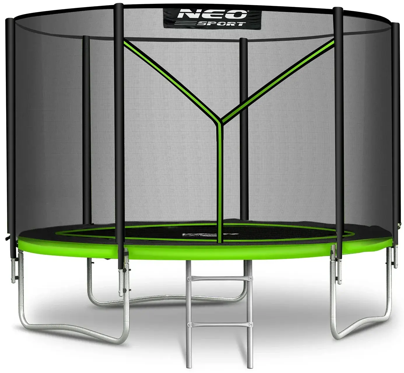 Батут с защитной сеткой Neo Sport NS-06Z231 (Black/Green) - 2