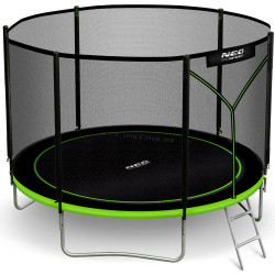Батут с защитной сеткой Neo Sport NS-06Z231 (Black/Green)
